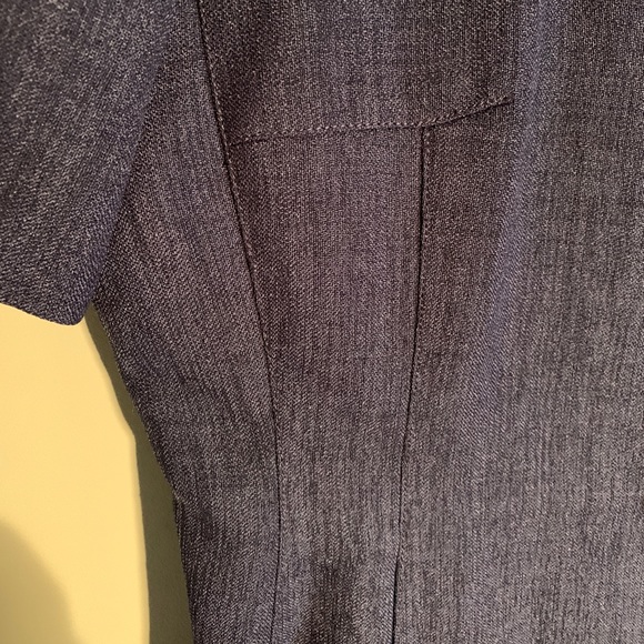 LARRY LEVINE PETITE BLUE TEXTURED SUIT - Picture 5 of 16